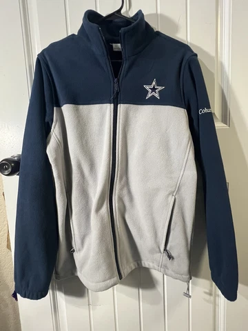 Columbia Dallas Cowboys Fleece Jacket Size Adult Small Nice Cover