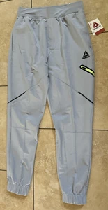 REEBOK Infinity Jogger Pants Men size Small S Woven Slim Sleet Gray NEW - Picture 1 of 5