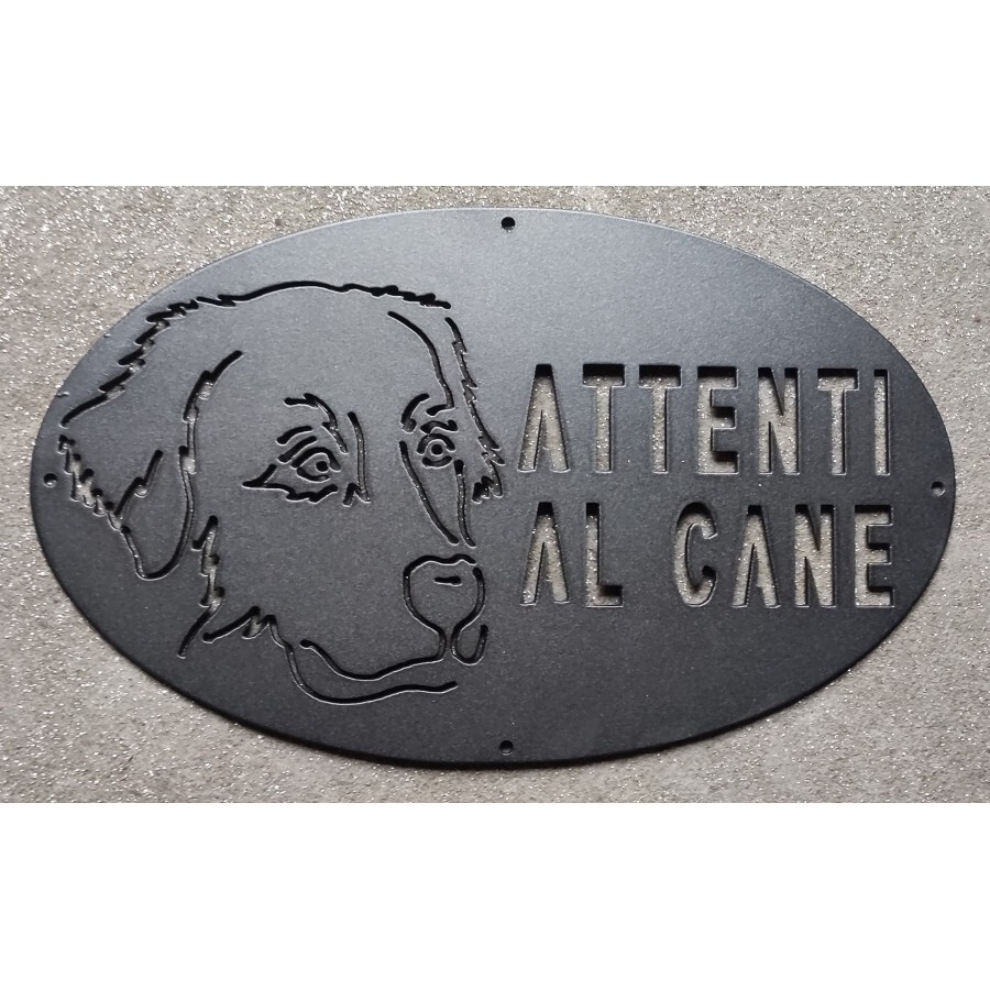 Cartello Segnale Attenti Al Cane – Alluminio Composito 3mm 30x20 Cm – Con Stampa UV E 4 Fori – Pitbull – Made In Italy