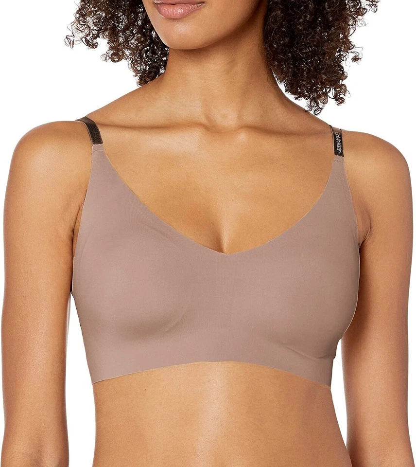 Calvin Klein Invisibles Comfort levemente forrado triângulo bralette - QF5753 - Imagem 1 de 1