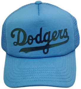 Los Angeles Dodgers Snapback Trucker Mesh Script Logo Printed B3 - Picture 1 of 3
