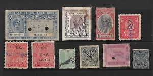 10 indische staatsmarken jeweils aus einem anderen staat (lot af) - Bild 1 von 1