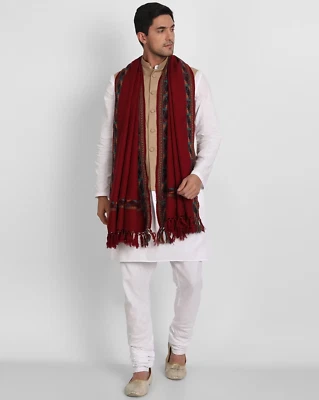 Cachemira Grande Lana Jamavar Mantón Cortado a Mano Kani Floral Jamawar Pashmina Estola 80" Foto 1 de 4