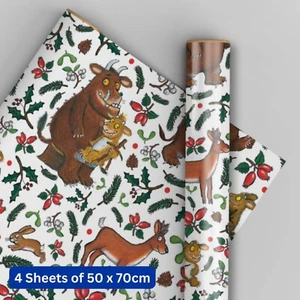 Christmas Wrapping Paper | The Gruffalo | 4 Sheets & 4 Tags | Kids Gift Wrap - Picture 1 of 4