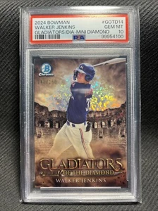 2024 Bowman Walker Jenkins Gladiators Of The Diamond Mini Diamond 140/150 PSA 10 - Picture 1 of 2