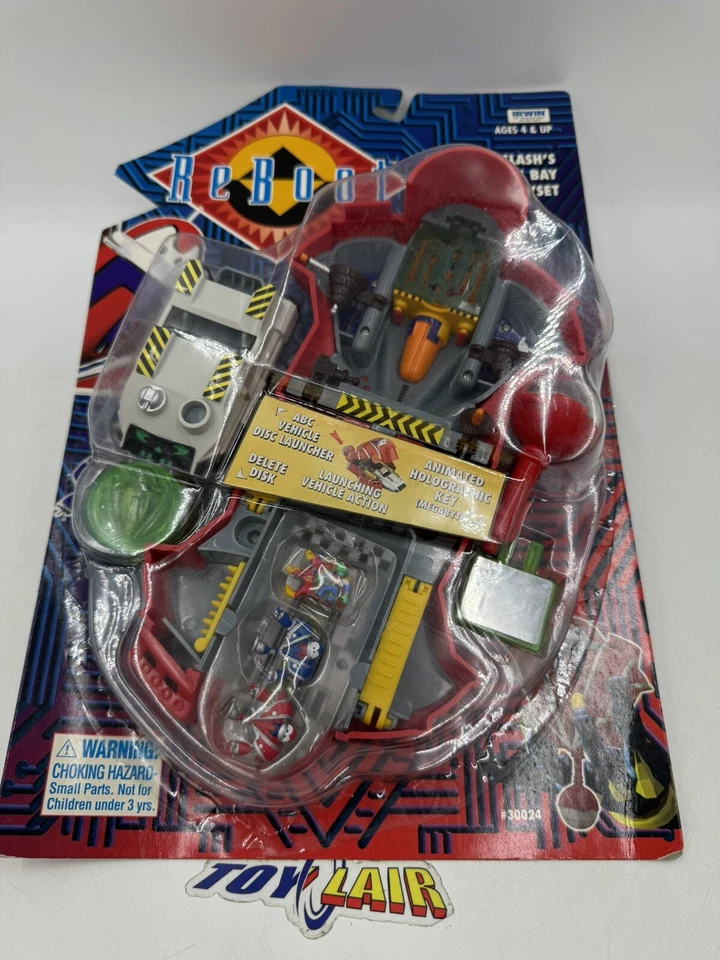 1995 IRWIN Reboot Hack and Slash's Vehicle Bay Playset