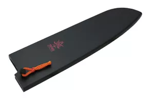 Kanetsune Seki Japan KC-633 165mm Coltello da Cucina Santoku Fisso Fodero Legno Saya - Foto 1 di 2