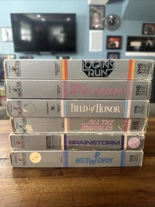 Set Of 6 MGM/UA Silver Box VHS Lot - All The Marbles, Field Of Honor & More  - Picture 1 of 8