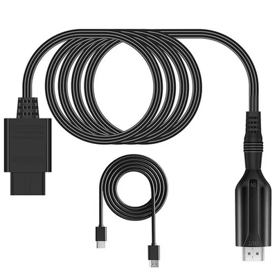 5V 1080p For N64 To Hdmi Hd Converter Cable Adapter For Nintendo 64/NGC/SNES - Image 1 of 4