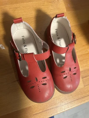 Felix And Flora Mary Jane Size 9 - Toddler Girl Red - - Image 1 of 3