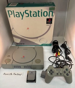 SONY PlayStaton1 PS1 Console NTSC-J SCPH-5000 W/Controller Cable  Tested JAPAN - Picture 1 of 20