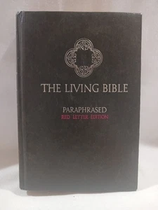 The Living Bible Paraphrased Red Letter Edition Tyndale Vintage 1978 HARDCOVER - Imagen 1 de 24