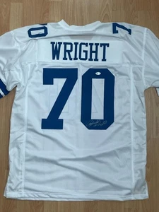 RAYFIELD WRIGHT Autographed Dallas Cowboys Jersey #70 Beckett Certified - #7834 - Picture 1 of 1