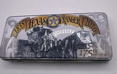 Uncle Henry 175th Texas Rangers Anniversary Knife 34sttr & Tin - Imagem 1 de 3