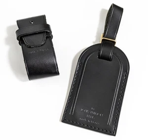 Louis Vuitton Etiqueta con Nombre Poignet Noir Ardoise Negro Dije Herrajes Dorados - Imagen 1 de 10