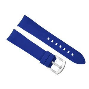 CURVED END SILICONE RUBBER FKM WATCH STRAP 18-24MM FOR SEIKO ALPINIST SARB0017 - Picture 1 of 39