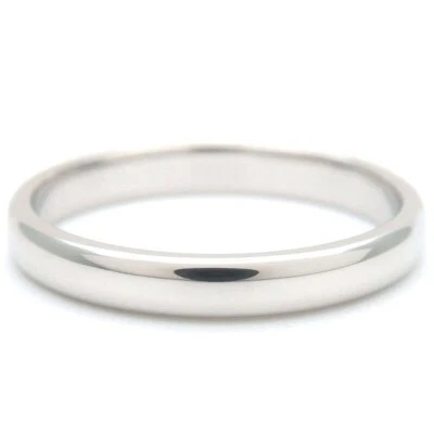 TIFFANY & Co. Alianza de boda Forever platino 3 mm Lucida anillo 8,5 Foto 1 de 4