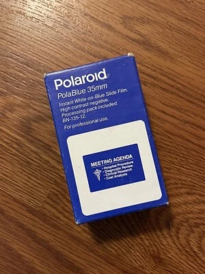 Polaroid PolaBlue Instant 35mm Film Monochrome Blue Slide COLD STORED Polachrome - Image 1 of 4