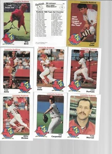 LOUISVILLE REDBIRDS 1989 TEAM SET-3 ZEILE, MC GEE, CARPENTER,ETC. - Picture 1 of 1