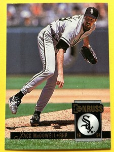 1994 Donruss Baseball Card Jack McDowell Chicago White Sox #20