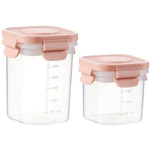 2 Pcs Fresh Box Bento Pupils Refrigerator Fruit Cases Freezer Organiser Boxes - Picture 1 of 12