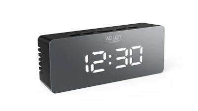 Adler  Wecker 3 Modi LED-Display Temperaturanzeige AD 1189b - Bild 1 von 4