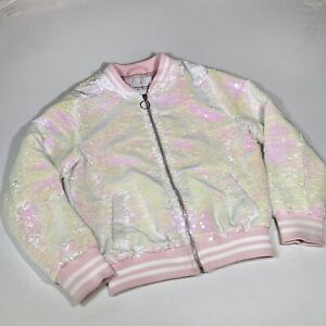 Urban Republic Girls Collection Bomber Jacket ￼ Iridescent Sequin Size L(14-16)