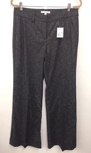 NEW CAbi Tweed Flecked Wide Leg Career Trouser Pant Style 230 10 Cuffed NWT - Picture 1 of 3