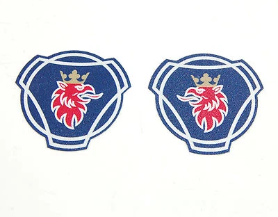 Tamiya Scania Greif Aufkleber Logo 4-farbig seitlich Fahrerhaus rechts links  - Bild 1 von 2