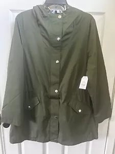 Time & Tru Damen Jacke leichter olivgrün windabweisender Mantel L 12-14 - Bild 1 von 8