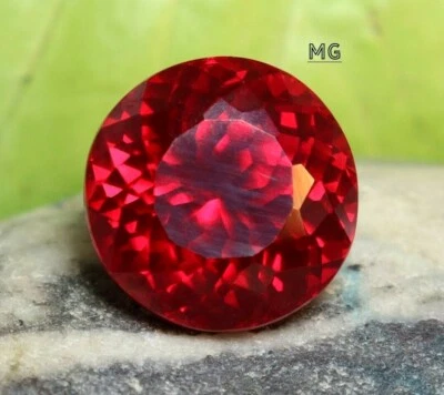 AAA+ 19.45 Ct. Natural Pigeon Blood Red Ruby Faceted Round Cut Loose Gemstone - Image 1 of 4