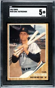 SGC 5 - 1962 Topps #425 Carl Yastrzemski Boston Sox Salón de la fama - Imagen 1 de 2