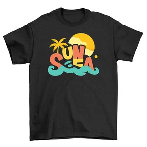"Summer_23 Seaside Vibes" T-shirt - Dive into Fun! Beachy design, Unisex Printed - Picture 1 of 46