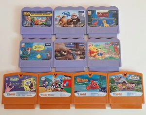 10 Stück Vtech Lernspiele (OBEN, Arielle, SpongeBob, NEMO, Micky Maus, u.a.) TOP - Bild 1 von 7