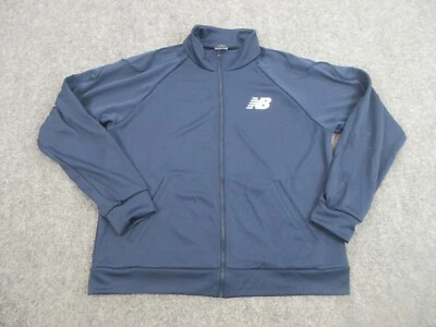 Chaqueta New Balance Para Hombre Adulto Mediana Azul Bolsillo Exterior Atlética Pista Informal Foto 1 de 4