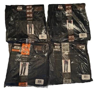 Kirkland Signature Men's Jeans Relaxed Heavy-Duty Denim Double-Seam Stitching - Image 1 of 4