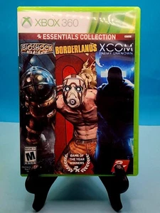 Juego de 3 discos 2K Essentials Collection:Bioshock, Borderlands, XCOM (XBOX 360, 2013) - Imagen 1 de 12