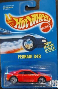 Hot Wheels No.226 #4348 Ferrari 348 - Hot Pink - UH -  Blue Card -NIP VHTF