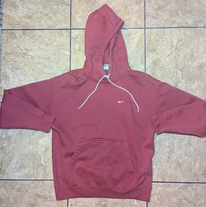 Nike Lab Solo Swoosh Fleece Hoodie Mens M CV0552-691 Cedar White Colorway - Picture 1 of 6
