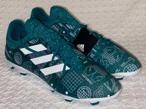 ADIDAS Gamemode Knit Earth Day PB FG AG Teal Green White Soccer Cleats Mens 13 - Picture 1 of 10