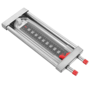 Pressure Gauge Manometer Natural Gas Water Column Stainless Steel Shaped - Picture 1 of 12