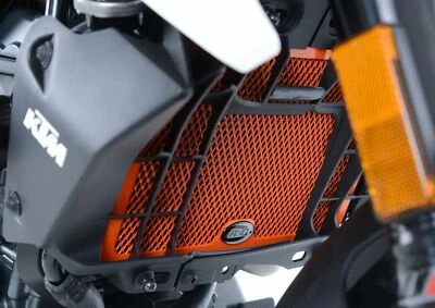 KTM 125 Duke 2011-2023 R&G Garde De Radiateur (Aluminium) RAD0108BK - Photo 1/4