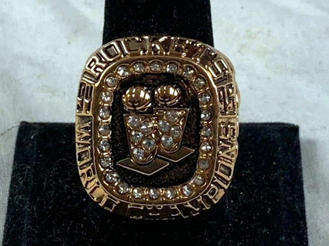 Re-Make HAKEEM OLAJUWON Back '94 To Back '95 Replica Championship Ring Size 10.5 Cover