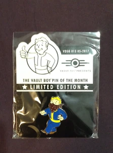 Fallout Vault-Tec VBotM Vault Boy Pin of the Month #13 Sneak perk Bethesda - Picture 1 of 4