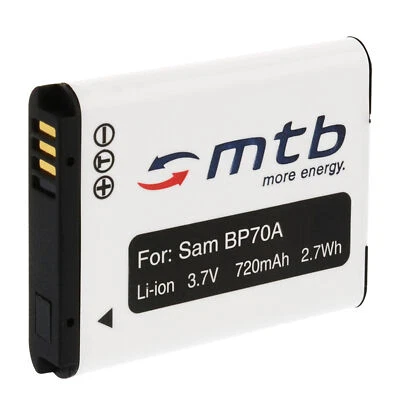 MTB MORE ENERGY Akku EA-BP70A BP-70A für Samsung SL50, SL600, SL605, ST30, ST60, ST65, ST70