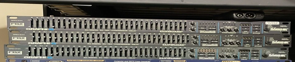 SABINE GRQ-3101 Graphic EQ/Equalizer, Compressor, Delay/Rack Mountable - 2 units - Image 1 of 1
