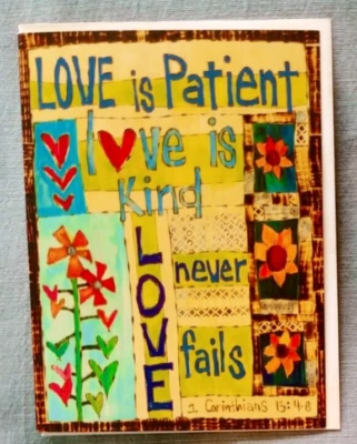 "Patient And Kind", (1) Leanin Tree Wedding Card, New With (1) Envelope - Image 1 of 4