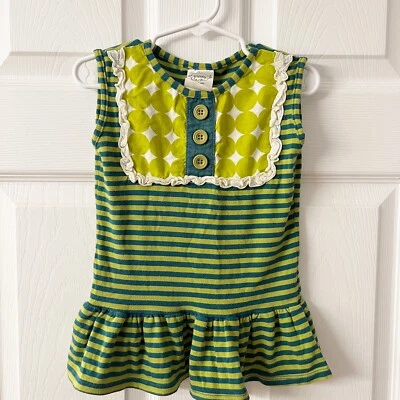 Persnickety | Camiseta sin mangas para niñas con encaje y botones descontinuada 4T Foto 1 de 4