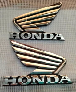 Nuevo emblema HONDA WING plateado, juego de 2 (izquierda y derecha) de Japón M - Imagen 1 de 3