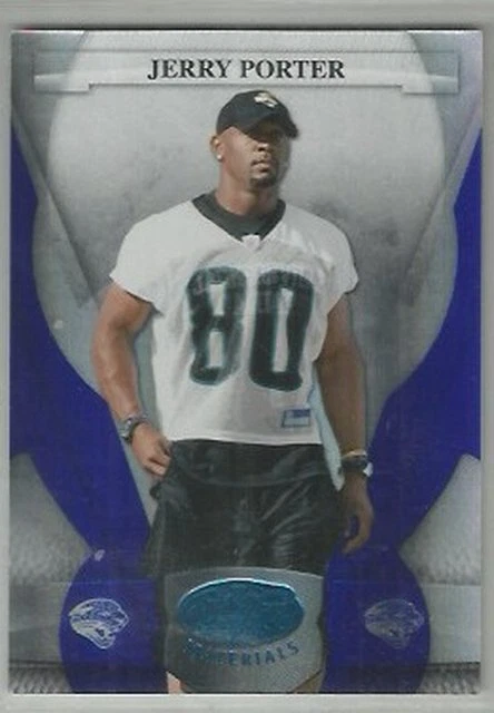 Jerry Porter Jacksonville Jaguars 2008 Leaf Certified MIRROR BLUE 46/50 - Image 1 of 1